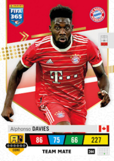 Alphonso Davies Bayern Munchen 2023 FIFA 365 Team Mate #244